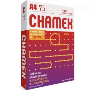 PAPEL SULFITE A4 CHAMEX 210MM X 297MM 75G 500 FOLHAS