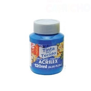 TINTA TECIDO 120ML AZUL TURQUESA ACRILEX