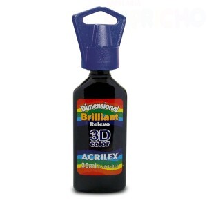 TINTA RELEVO DIMENSIONAL BRILHANTE 3D 35ML ACRILEX