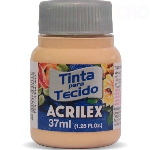 TINTA TECIDO 37ML AMARELO PESSEGO