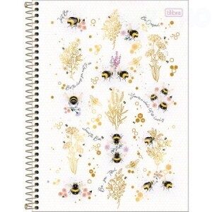 CADERNO 10 MATERIA ABELHINHA 160FOLHAS