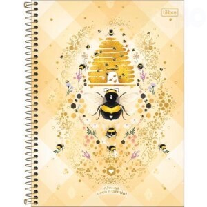 CADERNO 10 MATERIA ABELHINHA 160FOLHAS