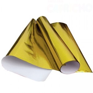 PAPEL ESPELHO AMARELO