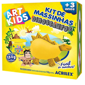 KIT MASSINHAS DINOSSAURO 150G