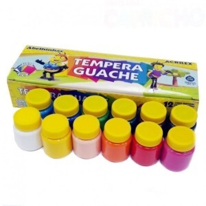 TEMPERA GUACHE 12 CORES 15ML ACRILEX