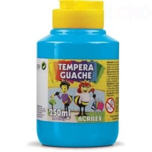 TINTA GUACHE 250ML AZUL CELESTE ACRILEX
