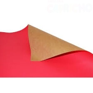 PAPEL CARTÃO 48CM X 66CM  VERMELHO