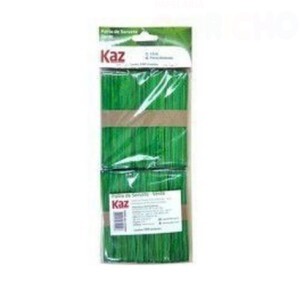 PALITO SORVETE VERDE PONTA REDONDA C/100 KAZ
